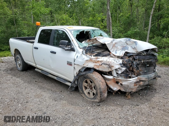 2012 Ram 2500 SLT with VIN 3C6UD5JL8CG260150, listed as a Copart auction lot 61574705 with Not provided miles and Salvage title. Bid and sale history available at DreamBid. Image 4.