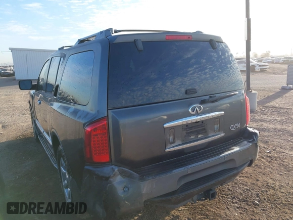 2004 Infiniti QX56 with VIN 5N3AA08C34N803588, listed as a IAAI auction lot 41546043 with 190,599 mi miles. Bid and sale history available at carsss.com. Image 3.