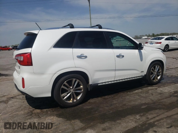 2014 Kia Sorento SX with VIN 5XYKWDA74EG440718, listed as a Copart auction lot 53058365 with 143,908 mi miles and Salvage Title. Bid and sale history available at carsss.com. Image 3.