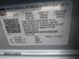 2025 Chevrolet Blazer LT с VIN 3GNKBHR41SS192166, выставлен на аукционе IAAI как лот 42720283 с пробегом 8 678 миль миль и . История ставок и продаж доступна на DreamBid. Изображение 9.