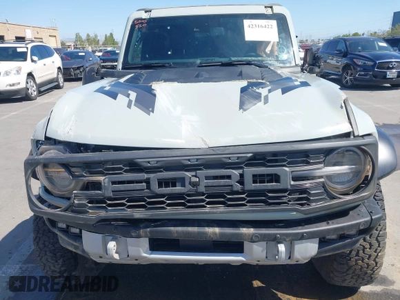2023 Ford Bronco Raptor with VIN 1FMEE5JR7PLC04106, listed as a IAAI auction lot 42316422 with 6,859 mi miles and . Bid and sale history available at DreamBid. Image 6.
