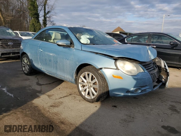2009 Volkswagen Eos Komfort с VIN WVWAA71F79V016077, выставлен на аукционе Copart как лот 88357585 с пробегом 198 922 миль миль и Списание • Salvage title. История ставок и продаж доступна на DreamBid. Изображение 4.
