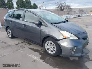 2013 Toyota Prius v Two with VIN JTDZN3EU9D3209411, listed as a IAAI auction lot 41666898 with 199,941 mi miles. Bid and sale history available at carsss.com. Image 1.