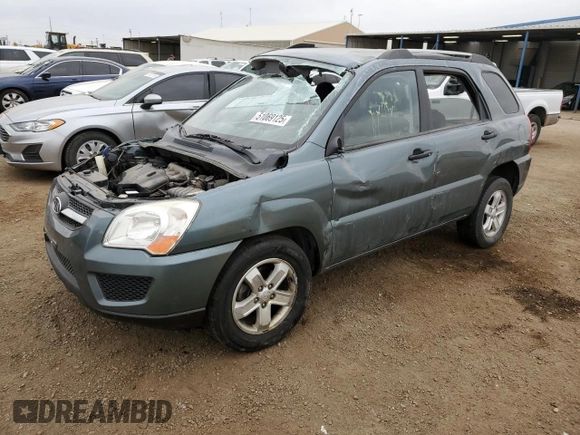 2009 Kia Sportage LX with VIN KNDJE723297575825, listed as a Copart auction lot 51069125 with 95,178 mi miles and Salvage Title. Bid and sale history available at carsss.com. Image 1.