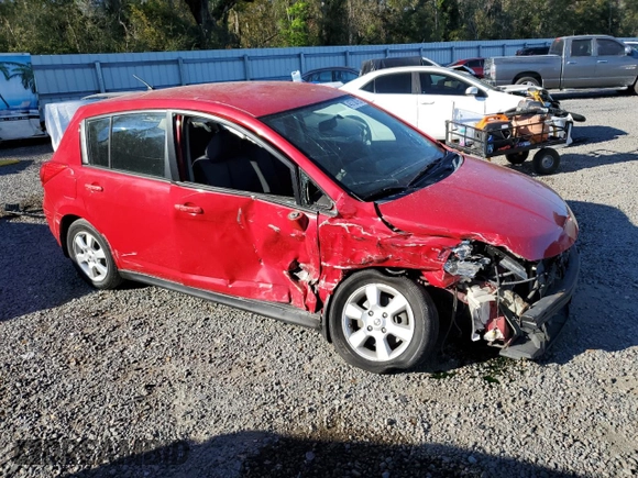 2008 Nissan Versa 1.8 S with VIN 3N1BC13E18L368430, listed as a Copart auction lot 55158295 with 142,363 mi miles and Salvage Title. Bid and sale history available at carsss.com. Image 4.