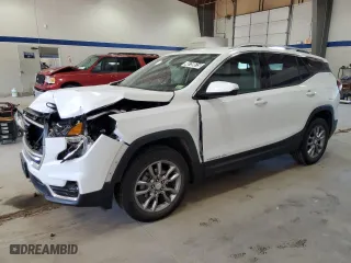 2024 GMC Terrain SLT with VIN 3GKALVEG4RL325205, listed as a Copart auction lot 48759615 with 17,168 mi miles and Clean Title. Bid and sale history available at carsss.com. Image 1.