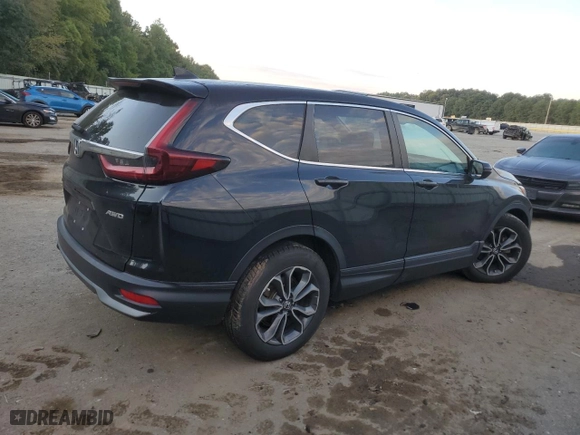 2020 Honda CR-V EX-L with VIN 5J6RW2H80LL020015, listed as a Copart auction lot 72600924 with 68,026 mi miles and Salvage Title. Bid and sale history available at carsss.com. Image 3.