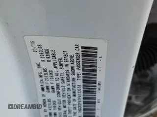 2015 Honda Accord EX-L с VIN 1HGCR2F87FA133578, выставлен на аукционе Copart как лот 50602115 с пробегом 182 242 миль миль и Списание • Salvage title. История ставок и продаж доступна на DreamBid. Изображение 15.