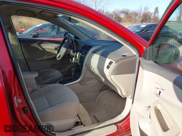2009 Toyota Corolla with VIN 2T1BU40E29C088603, listed as a IAAI auction lot 41745371 with 189,517 mi miles. Bid and sale history available at carsss.com. Image 5.