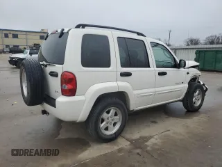 2003 Jeep Liberty Limited with VIN 1J4GK58K83W504657, listed as a Copart auction lot 43963775 with 123,449 mi miles and Salvage Title. Bid and sale history available at carsss.com. Image 3.