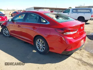 2018 Hyundai Sonata SE with VIN 5NPE24AF3JH607489, listed as a IAAI auction lot 41751030 with 44,044 mi miles and . Bid and sale history available at carsss.com. Image 3.