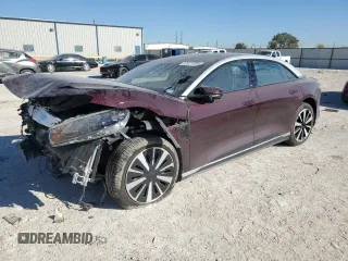 2023 Lucid Air Touring with VIN 50EA1TEAXPA004836, listed as a Copart auction lot 82921004 with 0 mi miles and Salvage Title. Bid and sale history available at carsss.com. Image 1.