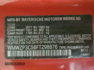 2015 MINI Convertible S z VIN WMWZP3C56FT298876, wystawiony jako Copart lot #41647375 z przebiegiem 96 038 mil mil oraz Szkoda całkowita • Salvage title. Historia ofert i sprzedaży dostępna na DreamBid. Obrazek 13.