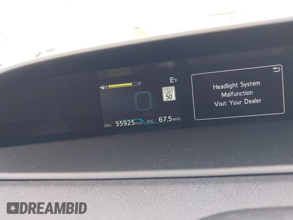 2021 Toyota Prius LE with VIN JTDKAMFP7M3169633, listed as a IAAI auction lot 41986170 with 55,925 mi miles and . Bid and sale history available at DreamBid. Image 16.