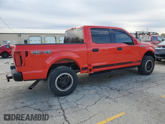 2016 Ford F-150 XLT with VIN 1FTEW1EFXGKE97998, listed as a Copart auction lot 51929315 with 150,933 mi miles and Salvage Title. Bid and sale history available at carsss.com. Image 3.