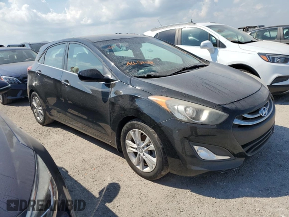 2013 Hyundai Elantra GT with VIN KMHD35LE0DU109422, listed as a Copart auction lot 75534324 with 0 mi miles and Salvage Title. Bid and sale history available at carsss.com. Image 4.