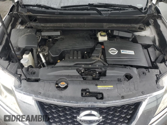 2014 Nissan Pathfinder Platinum Hybrid with VIN 5N1CR2MM1EC660531, listed as a Copart auction lot 59634305 with 164,996 mi miles and Clean title. Bid and sale history available at DreamBid. Image 12.