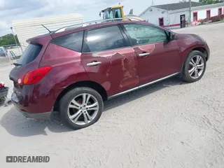 2009 Nissan Murano SL with VIN JN8AZ18W89W148226, listed as a IAAI auction lot 41877458 with 1 mi miles. Bid and sale history available at carsss.com. Image 4.