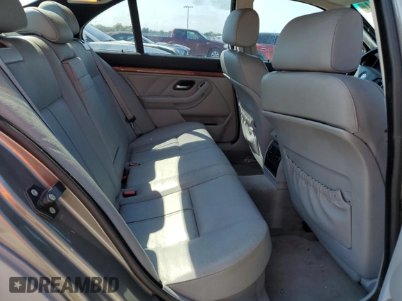 2003 BMW 5 Series 525iA with VIN WBADT43493GY98556, listed as a Copart auction lot 74860664 with 71,290 mi miles and Clean Title. Bid and sale history available at carsss.com. Image 10.