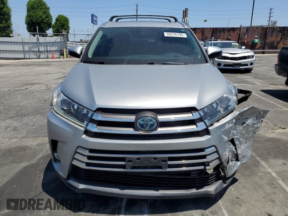 2017 Toyota Highlander Hybrid Limited with VIN 5TDDGRFH7HS027591, listed as a Copart auction lot 59234185 with 87,136 mi miles and Salvage title. Bid and sale history available at DreamBid. Image 5.