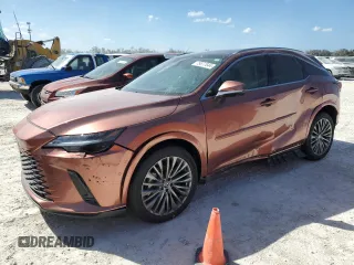 2024 Lexus RX with VIN 2T2BAMBA0RC034926, listed as a Copart auction lot 75637644 with 222 mi miles and Salvage Title. Bid and sale history available at carsss.com. Image 1.