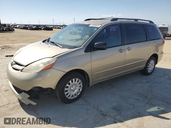 2008 Toyota Sienna CE with VIN 5TDZK23C58S192768, listed as a Copart auction lot 53300545 with 182,273 mi miles and Salvage Title. Bid and sale history available at carsss.com. Image 1.