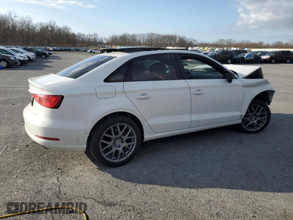 2016 Audi A3 1.8T Premium with VIN WAUA7GFF9G1118263, listed as a Copart auction lot 50518555 with 0 mi miles and Salvage Title. Bid and sale history available at carsss.com. Image 3.