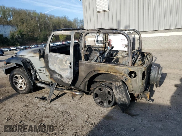 2012 Jeep Wrangler Sport z VIN 1C4AJWAG3CL260122, wystawiony jako Copart lot #54404815 z przebiegiem Nie podano mil oraz Szkoda całkowita • Salvage title. Historia ofert i sprzedaży dostępna na DreamBid. Obrazek 2.
