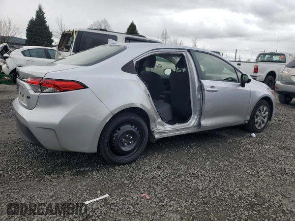 2023 Toyota Corolla LE with VIN JTDB4MEE9P3005828, listed as a Copart auction lot 47318595 with 15,593 mi miles and Salvage Title. Bid and sale history available at carsss.com. Image 3.
