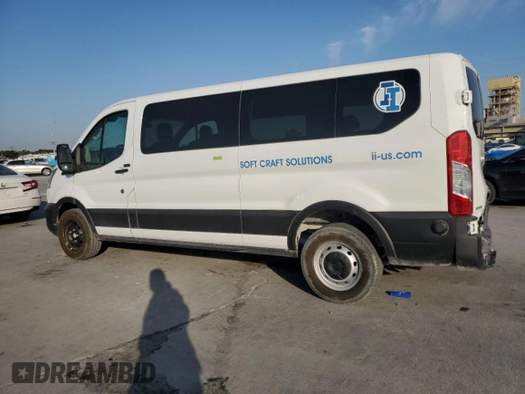 2023 Ford Transit Passenger XL with VIN 1FBAX2Y82PKB73172, listed as a Copart auction lot 53253985 with 12,895 mi miles and Salvage title. Bid and sale history available at DreamBid. Image 2.