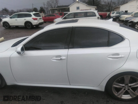 2013 Lexus IS with VIN JTHBE5C28D5031492, listed as a IAAI auction lot 41762318 with 162,321 mi miles. Bid and sale history available at carsss.com. Image 14.