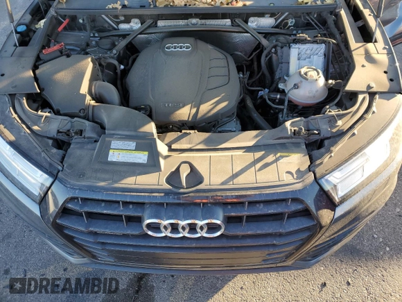 2020 Audi Q5 Premium Plus with VIN WA1BNAFY5L2024035, listed as a Copart auction lot 42304105 with 43,564 mi miles and Salvage Title. Bid and sale history available at carsss.com. Image 12.