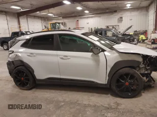 2021 Hyundai Kona Night Edition with VIN KM8K6CA5XMU677697, listed as a IAAI auction lot 41837994 with 49,837 mi miles and . Bid and sale history available at DreamBid. Image 13.