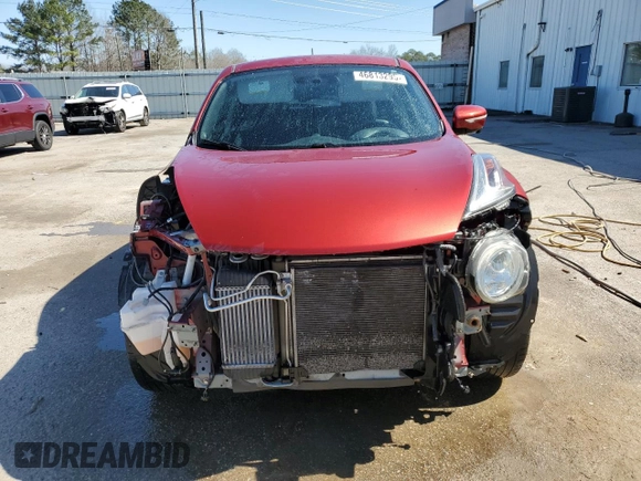 2015 Nissan Juke SV with VIN JN8AF5MV7FT558459, listed as a Copart auction lot 46813295 with 91,593 mi miles and Salvage title. Bid and sale history available at DreamBid. Image 5.