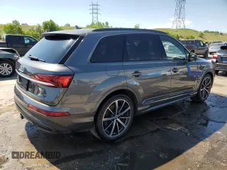 2020 Audi Q7 Prestige with VIN WA1VXAF71LD003878, listed as a Copart auction lot 60166025 with 34,093 mi miles and Salvage title. Bid and sale history available at DreamBid. Image 3.