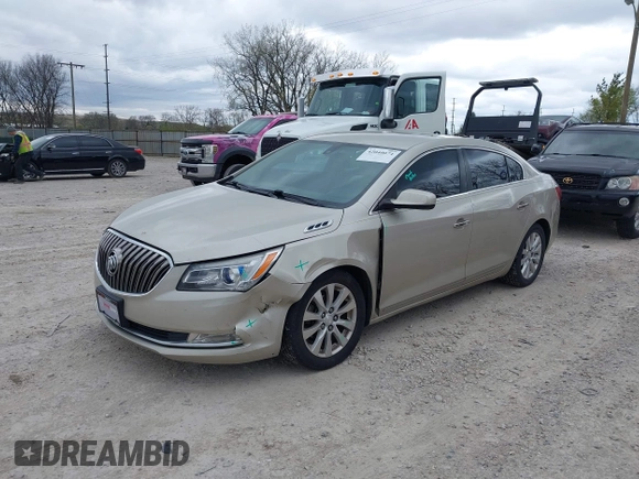 2014 Buick LaCrosse with VIN 1G4GA5GR3EF184346, listed as a IAAI auction lot 42040074 with 165,799 mi miles. Bid and sale history available at carsss.com. Image 2.