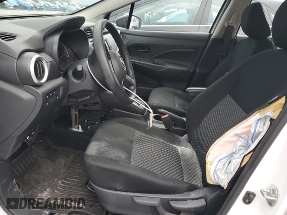 2024 Nissan Versa S with VIN 3N1CN8DV7RL892754, listed as a Copart auction lot 58859495 with 14,041 mi miles and Non repairable. Bid and sale history available at DreamBid. Image 7.