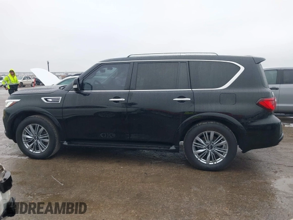 2021 Infiniti QX80 PREMIUM SELECT with VIN JN8AZ2AF3M9719743, listed as a IAAI auction lot 41534424 with 103,665 mi miles. Bid and sale history available at carsss.com. Image 14.