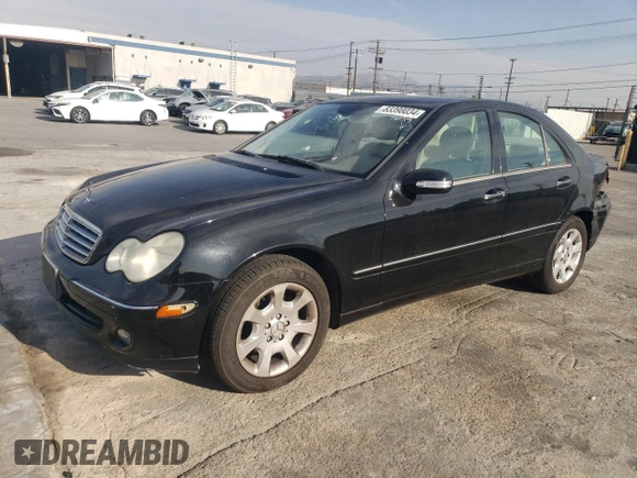 2005 Mercedes-Benz C 240 with VIN WDBRF61J35A773819, listed as a Copart auction lot 83398034 with 117,356 mi miles and Salvage Title. Bid and sale history available at DreamBid. Image 1.