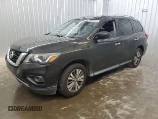 2017 Nissan Pathfinder SV with VIN 5N1DR2MM2HC671532, listed as a Copart auction lot 61155035 with 124,652 mi miles and Clean title. Bid and sale history available at DreamBid. Image 1.