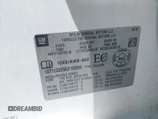2016 GMC Sierra 2500HD SLE z VIN 1GT12SEG9GF180988, wystawiony jako IAAI lot #42321220 z przebiegiem 195 188 mil mil oraz . Historia ofert i sprzedaży dostępna na DreamBid. Obrazek 9.