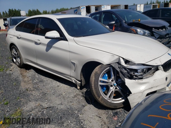 2020 BMW 4 Series 430i xDrive with VIN WBA4J3C0XLCE54173, listed as a Copart auction lot 56389825 with Not provided miles and Salvage title. Bid and sale history available at DreamBid. Image 4.