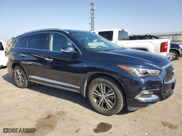 2020 Infiniti QX60 LUXE with VIN 5N1DL0MN9LC511350, listed as a Copart auction lot 79724874 with 54932 miles and Salvage Title. Bid and sale history available at carsss.com. Image 4.