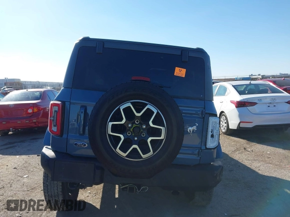 2023 Ford Bronco with VIN 1FMEE5BP8PLB10748, listed as a IAAI auction lot 41132819 with 1 mi miles. Bid and sale history available at carsss.com. Image 16.