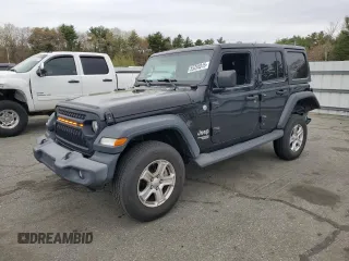 2018 Jeep Wrangler Unlimited Sport with VIN 1C4HJXDG2JW251245, listed as a Copart auction lot 55234815 with 70,424 mi miles and Salvage title. Bid and sale history available at DreamBid. Image 1.