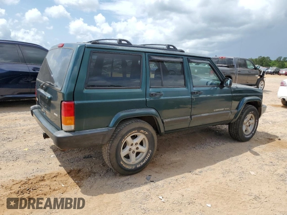 2001 Jeep Cherokee Sport with VIN 1J4FT48SX1L590135, listed as a Copart auction lot 53502945 with 362,941 mi miles and Non Repairable. Bid and sale history available at carsss.com. Image 3.
