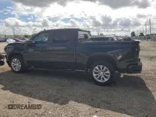 2019 Chevrolet Silverado 1500 Custom with VIN 1GCPWBEF4KZ244447, listed as a Copart auction lot 80223094 with 49,545 mi miles and Salvage Title. Bid and sale history available at carsss.com. Image 2.