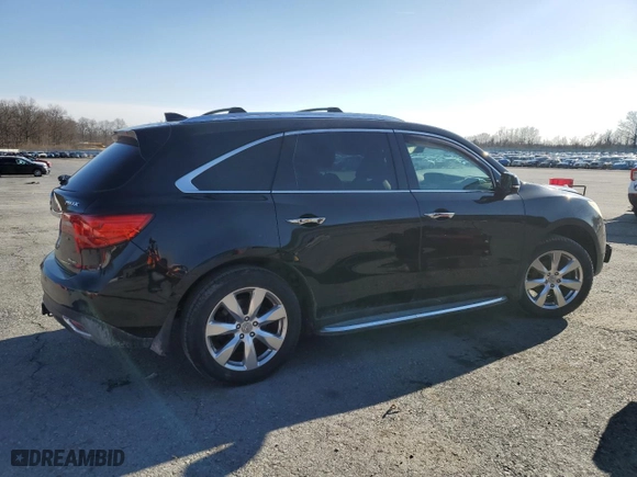 2016 Acura MDX w/Advance with VIN 5FRYD4H9XGB050285, listed as a Copart auction lot 48397595 with 111,407 mi miles and Salvage Title. Bid and sale history available at carsss.com. Image 3.