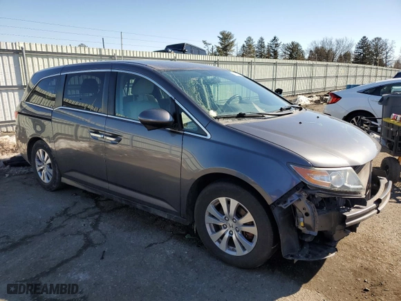 2016 Honda Odyssey SE with VIN 5FNRL5H37GB078183, listed as a Copart auction lot 45050885 with 125,085 mi miles and Salvage Title. Bid and sale history available at carsss.com. Image 4.