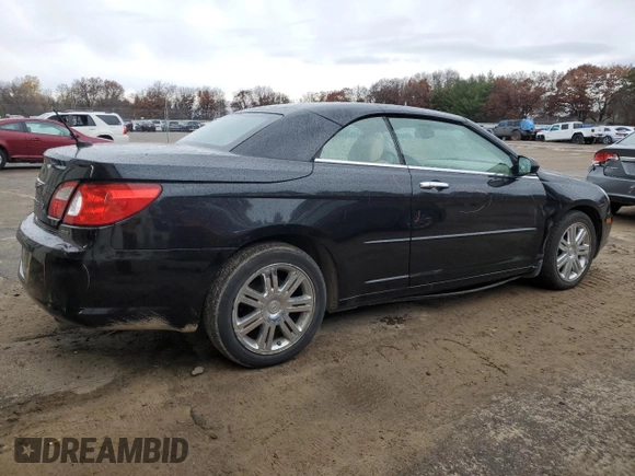 2008 Chrysler Sebring Limited with VIN 1C3LC65MX8N635460, listed as a Copart auction lot 79494124 with 172,572 mi miles and Salvage Title. Bid and sale history available at carsss.com. Image 3.